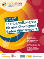 Gemeinsame Chorjugend BaWü - Chorjugendkongress am 5. Juli 2025